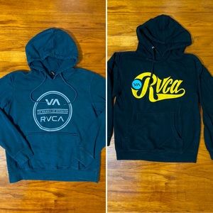 Bundle of 2 RVCA Hoodies/Hooded Sweatshirts
